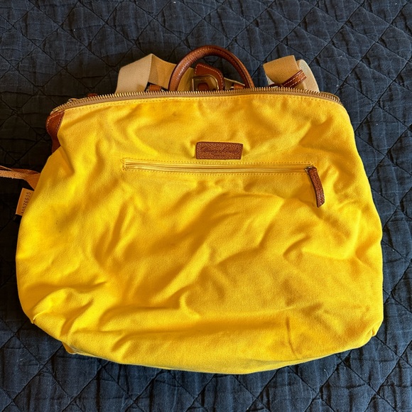 Dooney & Bourke red canvas satchel w crossbody strap - Picture 8 of 16